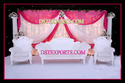 WEDDING WHITE ELEGENT SOFA SET