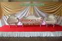 LATEST DESIGNER WEDDING STAGE SILVER SOFA