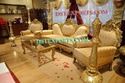 INDIAN WEDDING GOLD LOVE SOFA SET