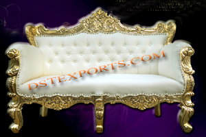 LATEST WEDDING GOLD LOVE SEAT