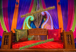WEDDING COLOURFUL MEHANDI STAGE
