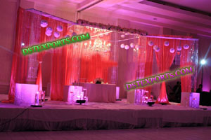 WEDDING HANGING CRYSTAL STAGE SET