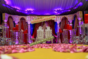 INDIAN WEDDING DARBAR STAGE SET