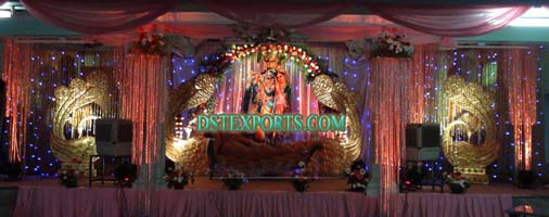WEDDING PEACOCK THEEM STAGE