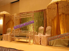 MUSLIM WEDDING MEHANDI STAGE SET
