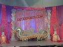 WEDDING STAGE SET WITH PEACOCK SOFA