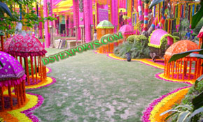INDIAN WEDDING COLOURFULL UMBERALA STAGE