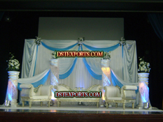 LATEST WEDDING CRYSTAL SILVER STAGE
