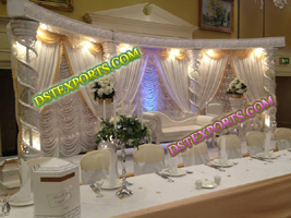 ASIAN WEDDING SILVER CRYSTAL STAGES