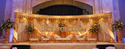 LATEST ASIAN WEDDING GOLDEN CRYSTAL STAGE