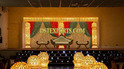 ASIAN WEDDING LIGHTED GOLD STAGE SET