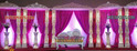 LATEST INDIAN WEDDING STAGE DECORATION SET