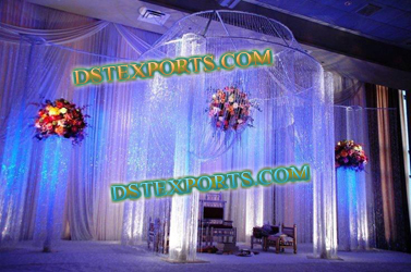 LATEST WEDDING HANGING CRYSTAL MANDAP