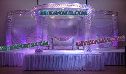 LATEST INDIAN WEDDING CRYSTAL MANDAP SET