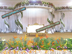 MODERN WEDDING FIBER CRYSTAL MANDAP