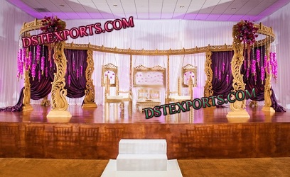 WEDDING HANDCARVED WOODEN MANDAP SET