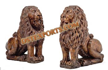 FIBER LION STATUE