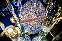 WEDDING BLUE LIGHTED CRYSTAL BALL