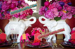 WEDDING ELEPHANTS WITH FLOWERS