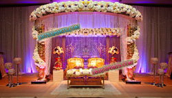 WEDDING MANDAP CRYSTAL DECORATIONS