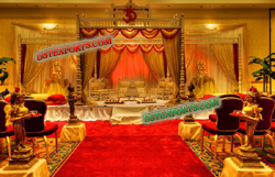 GUJRATI WEDDING GOLDEN MANDAP