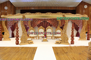 WEDDING WOODEN CARVED MANDAP SETS