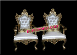 ASIAN WEDDING GOLD METAL CHAIRS SET