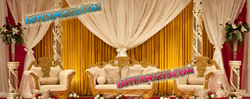 MUSLIM WEDDING GOLD SOFA SET