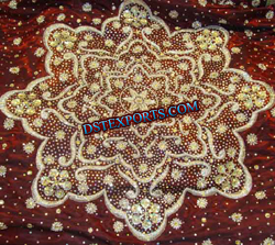 MAHROON EMBROIDED RUMALA SAHIB