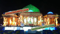 ROYAL WEDDING PEACOCK STAGE