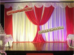 BEAUTIFUL WEDDING PLEETED BACKDROP
