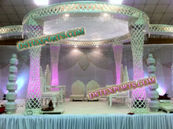 BEST DESIGN WEDDING CRYSTAL MANDAP SET