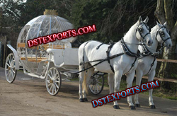 HORSE DRAWN CINDERALLA CARRIAGE