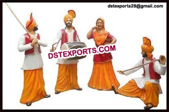 PUNJABI WEDDING BHANGRA STATUE SET