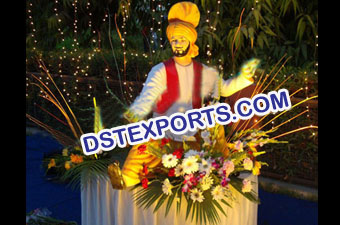 Punjabi Wedding Entrance Fiber Statue