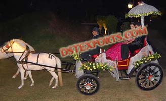 SMALL WEDDING HORSE CARRIAGE