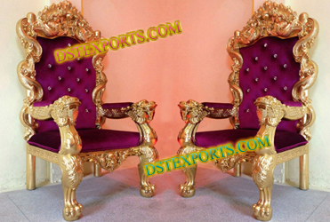 KING QUEEN WEDDING CHAIR SET