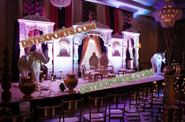 MUSLIM WEDDING JODHA AKBAR STAGE SET