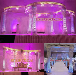 LATEST WEDDING CUTTING CRYSTAL MANDAP SET