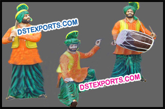 Traditional Rangla Punjab Fiber Statues