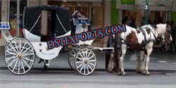 HORSE DRAWN DOUBLE HOOD CARRIAGE