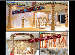 WEDDING WOODEN SPIRAL MANDAP SET