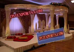 WEDDING CRYSTAL MANDAP WITH CRYSTAL BALLS