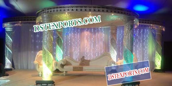 LIGHTING WEDDING CRYSTAL MANDAP SET