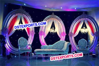 Latest Wedding Stage Oval Panels