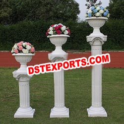 WEDDING ROMAN PILLARS WITH POT