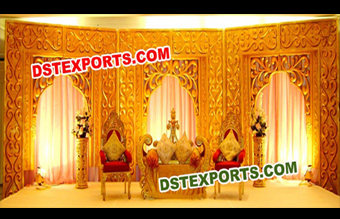 Wedding Stage Carved Backdrop Wall