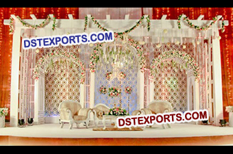 Elegant Wedding Stage Backdrop