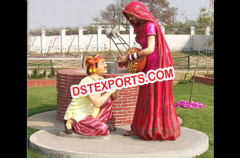 Punjab Culture Sohni Mehiwal Statues