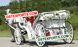 NEWLY WEDDING HORSE CARRIAGE